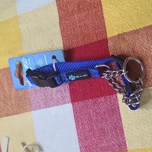 New. Chain martindale dog collar size xsmall blue